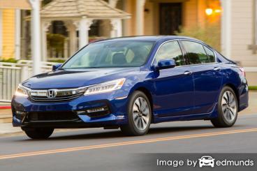 Insurance rates Honda Accord Hybrid in Chula Vista