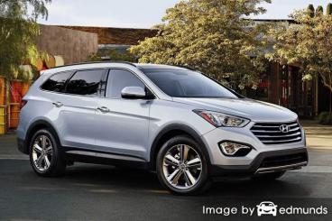 Insurance rates Hyundai Santa Fe in Chula Vista