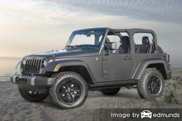 Insurance rates Jeep Wrangler in Chula Vista