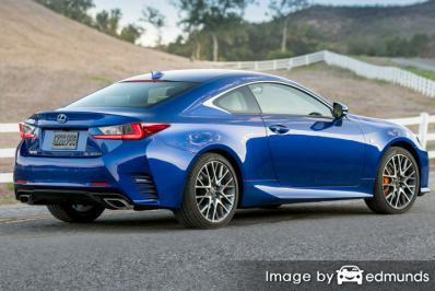 Insurance rates Lexus RC 200t in Chula Vista