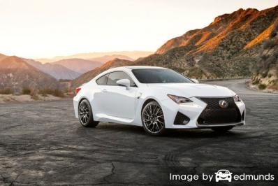 Insurance rates Lexus RC F in Chula Vista